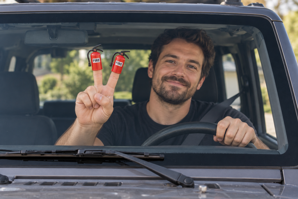 4XE Jeep Wave Fire Extinguishers